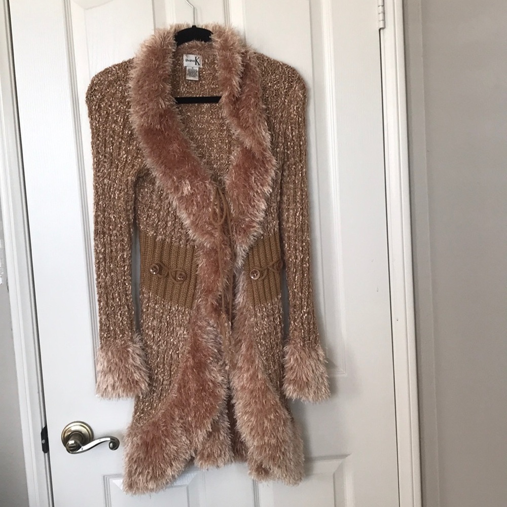 Fluffy cardigan made by shana